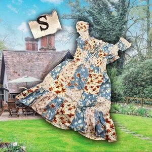 🌸cottagecore patchwork dress